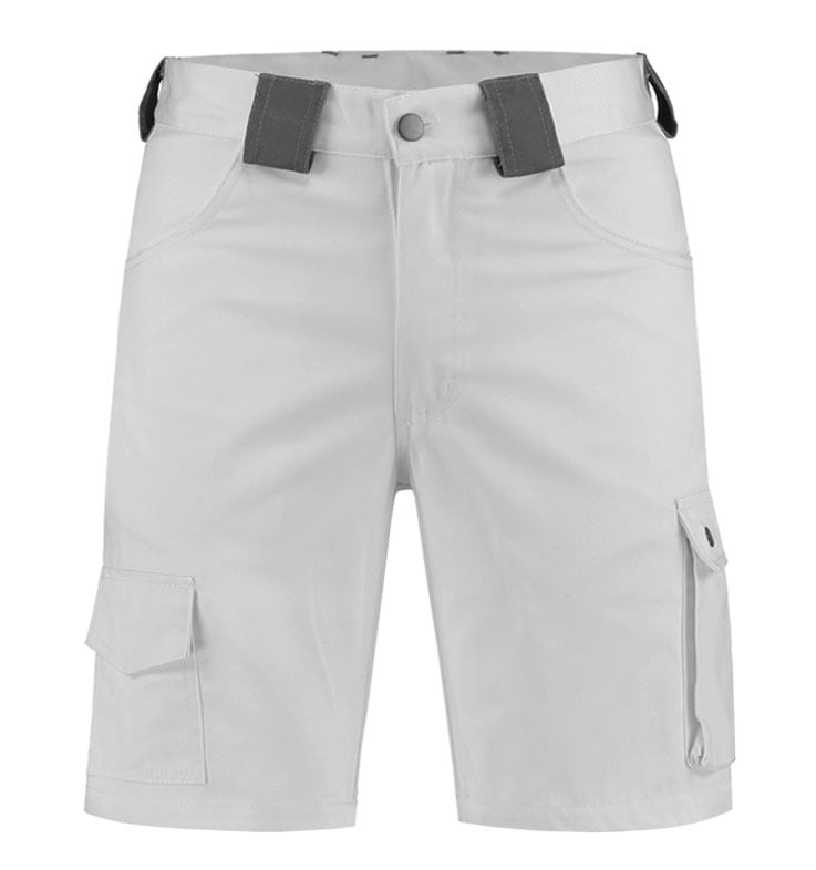 Korte werkbroek Bermuda wit