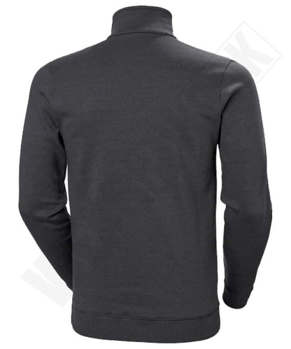 Zipneck sweater Classic Helly Hansen achterkant antraciet