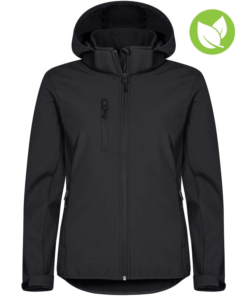 Dames softshell jas Clique Classic met capuchon