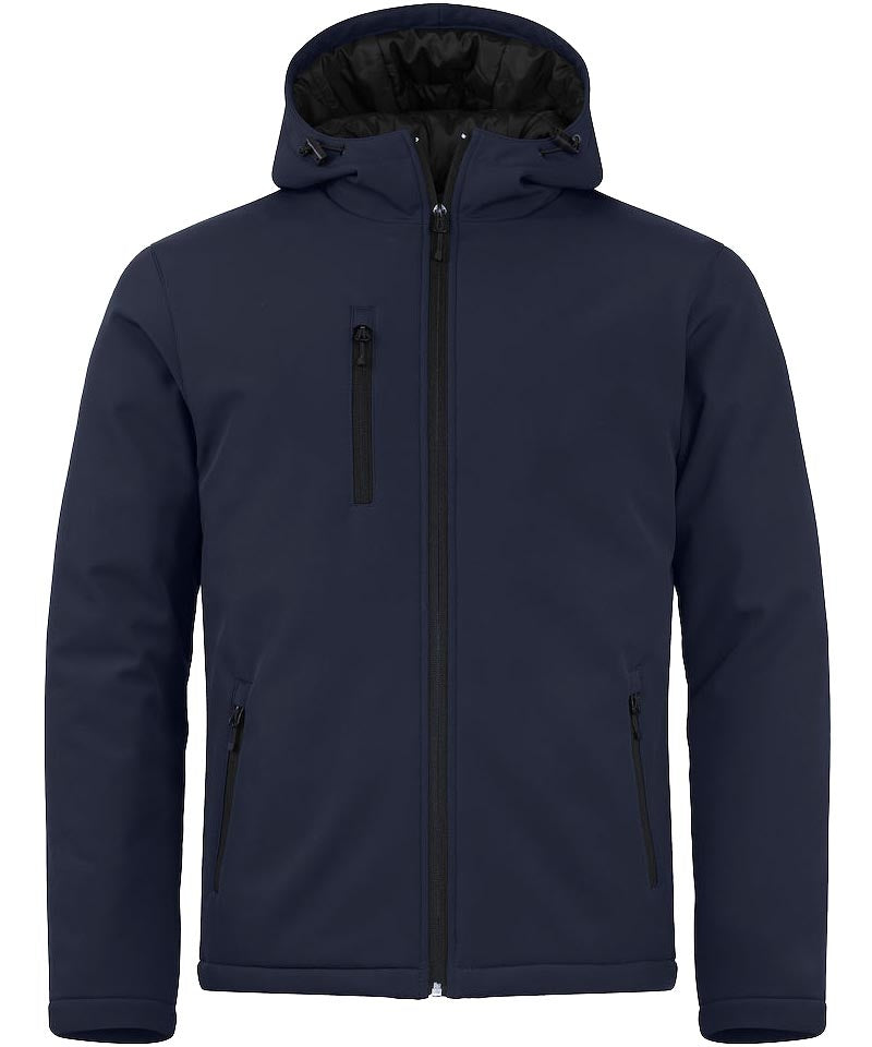 Softshell jas Clique gevoerd met capuchon