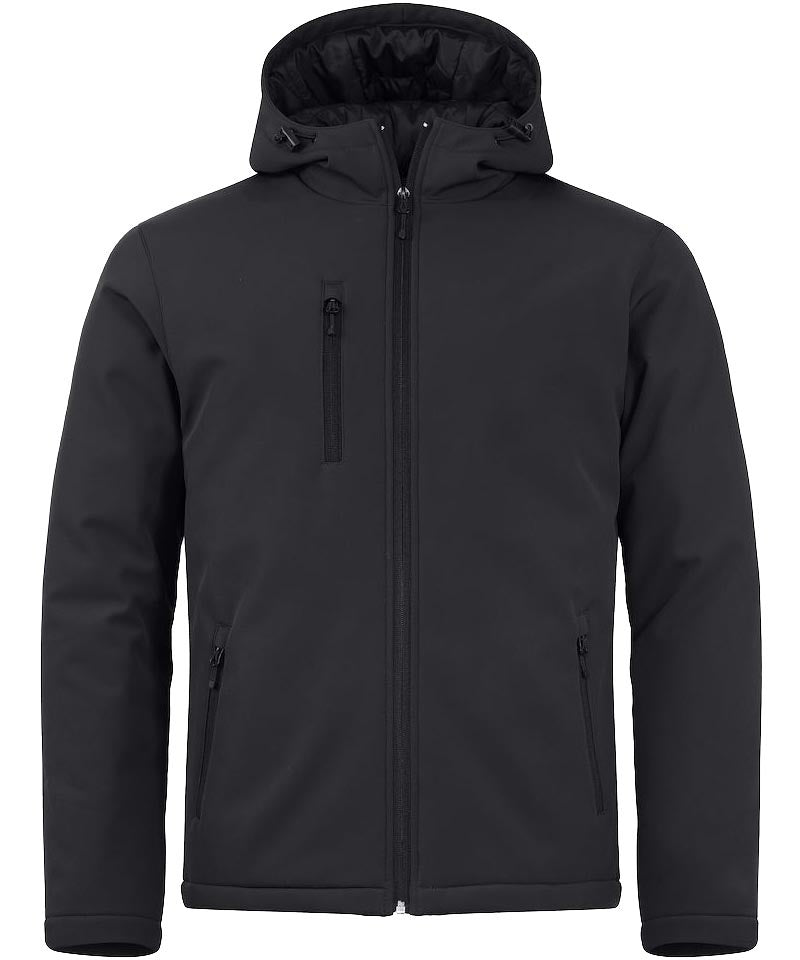 Softshell jas Clique gevoerd met capuchon