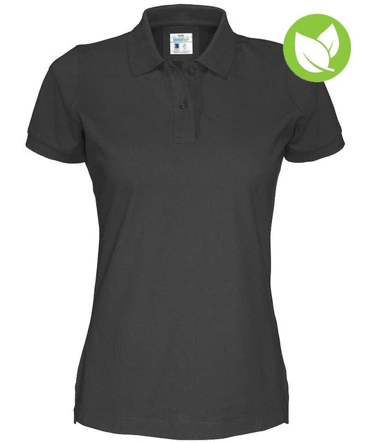 Poloshirt dames Cottover antraciet