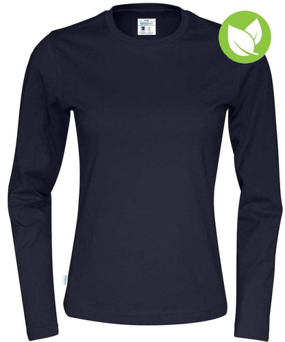 Cottover t-shirt met lange mouwen dames navy