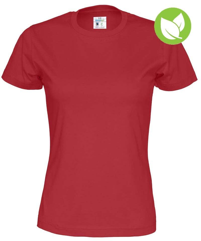 Cottover dames t-shirt rood