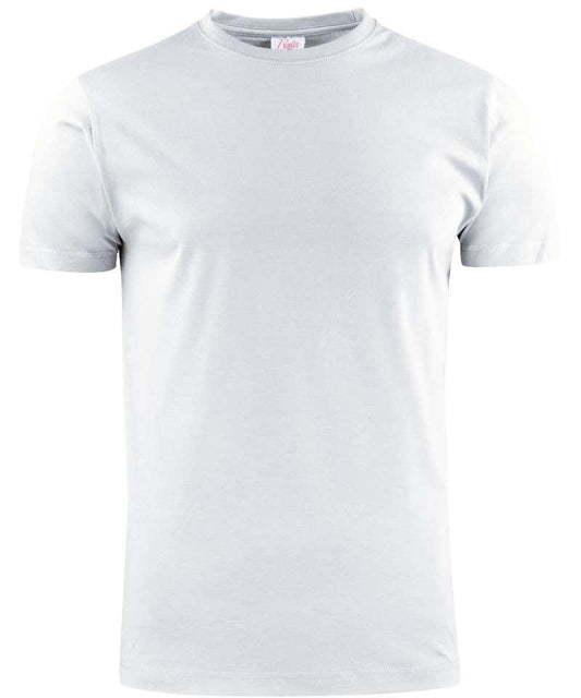 Printer Heavy T-shirt Ronde hals wit