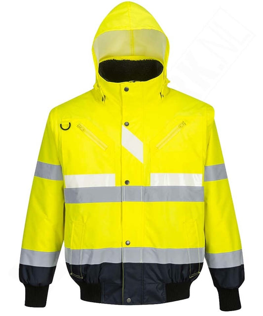 High-visibility 3 in 1 jas Geel G465