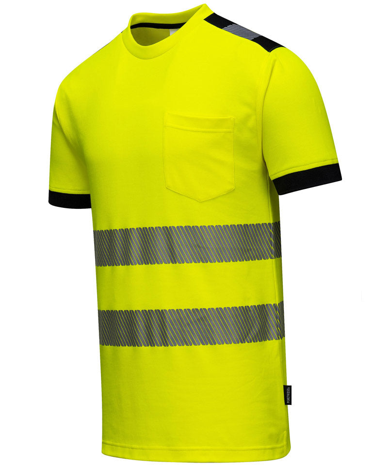 High-visibility t-shirt Vision geel