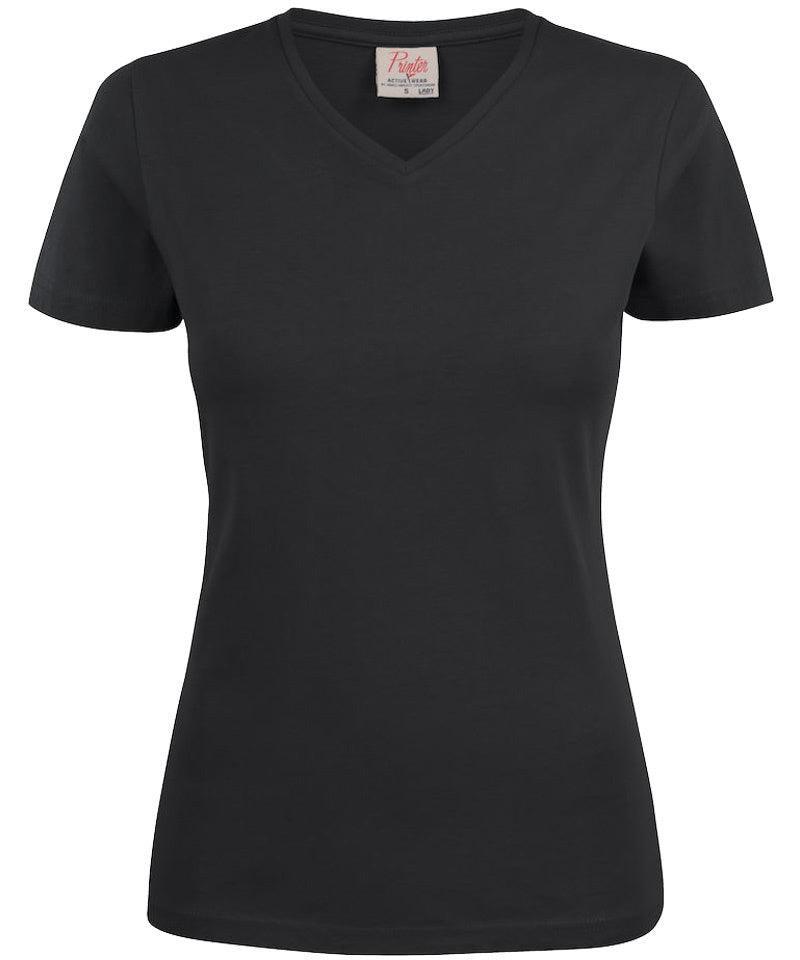 Zwart shirt v hals dames sale