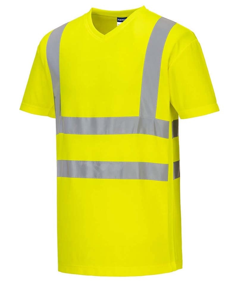 High-visibility t-shirt v-hals S179