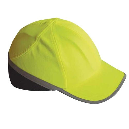 Stootcap high visibility geel