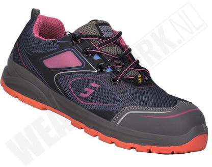 Dames werkschoenen S1P SRC ESD Cador Roze Safety Jogger