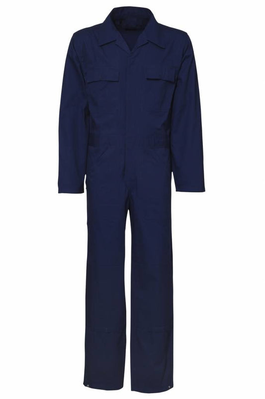 Vlamvertragende overall drukknoop navy