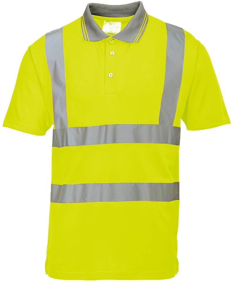 High-visibility poloshirt geel Portwest