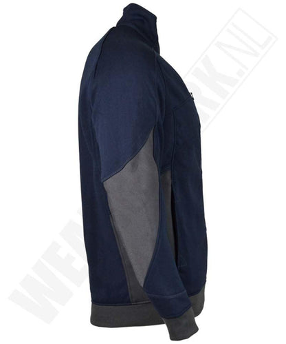 Dassy vest Velox navy zijkant