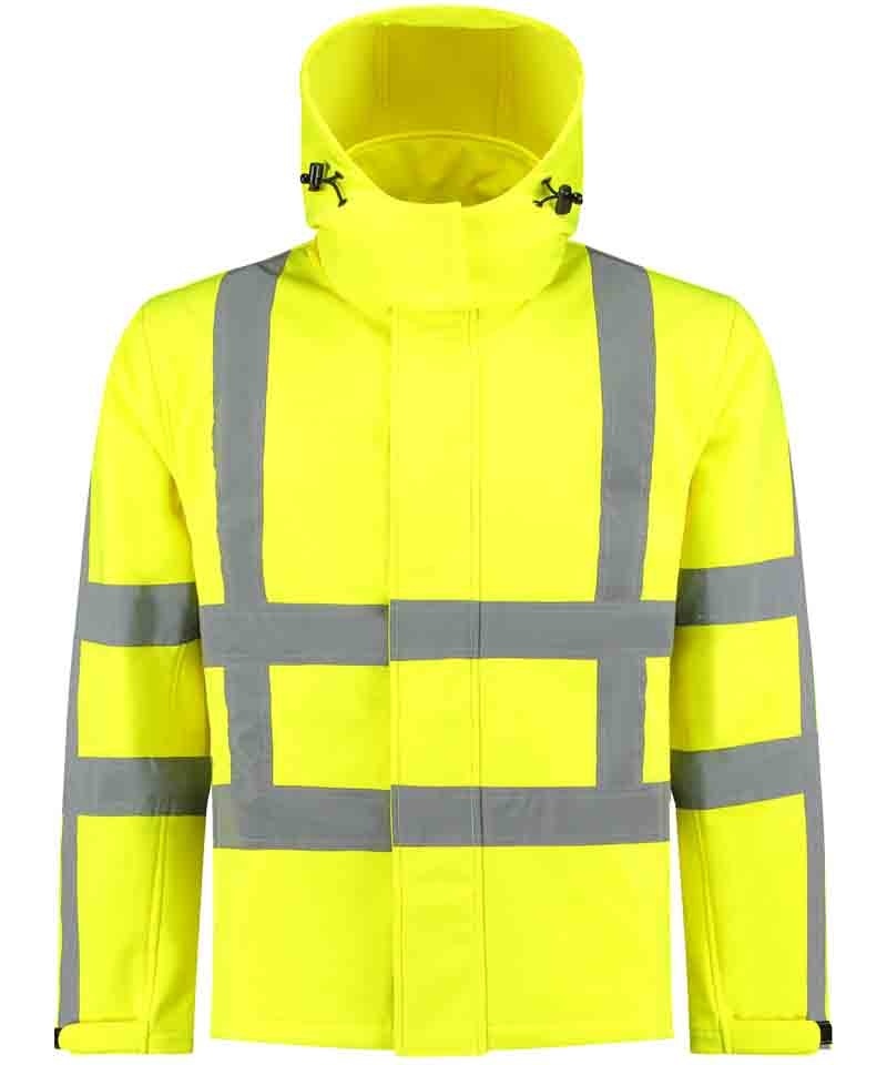 RWS Softshell jas high-visibility geel