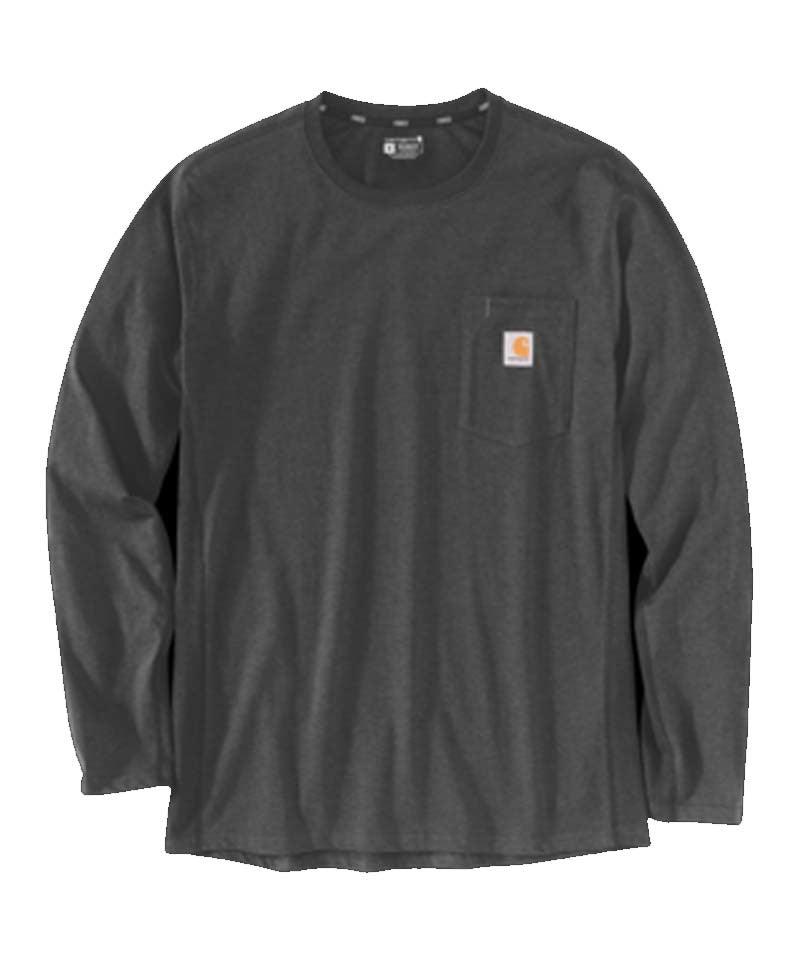 Carhartt t-shirt Force Flex met mouwen grijs