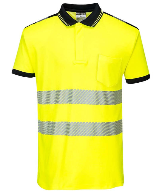 High-visibility poloshirt Vision geel