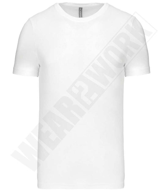 T-shirt ronde hals Kariban wit