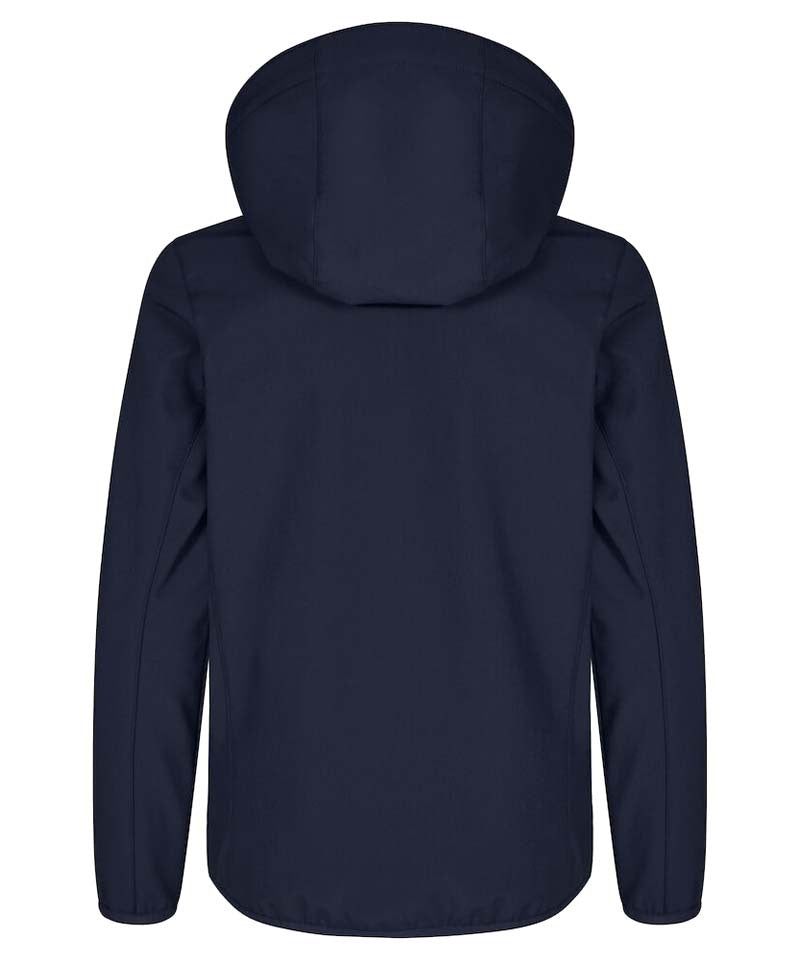 Kinder softshell jas Clique classic navy