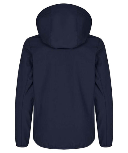 Kinder softshell jas Clique classic navy