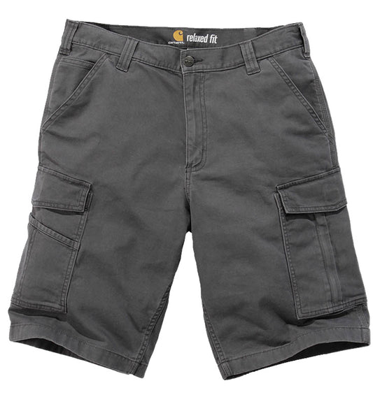 Carhartt Rigby Cargo Korte werkbroek grijs voorkant