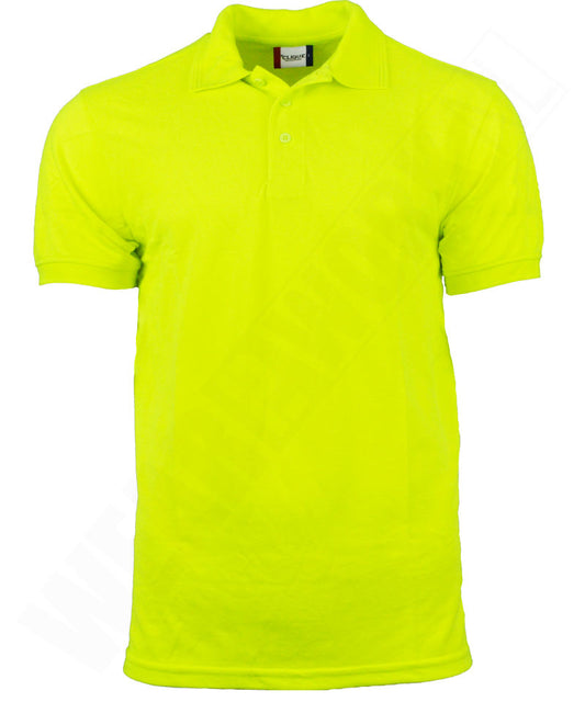 Poloshirt Clique Manhattan Fluor geel