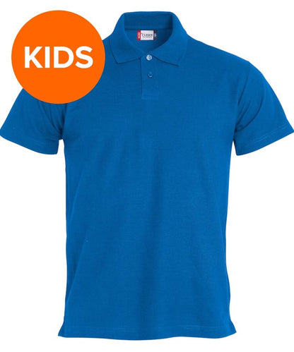 Kinder poloshirt Clique basic blauw