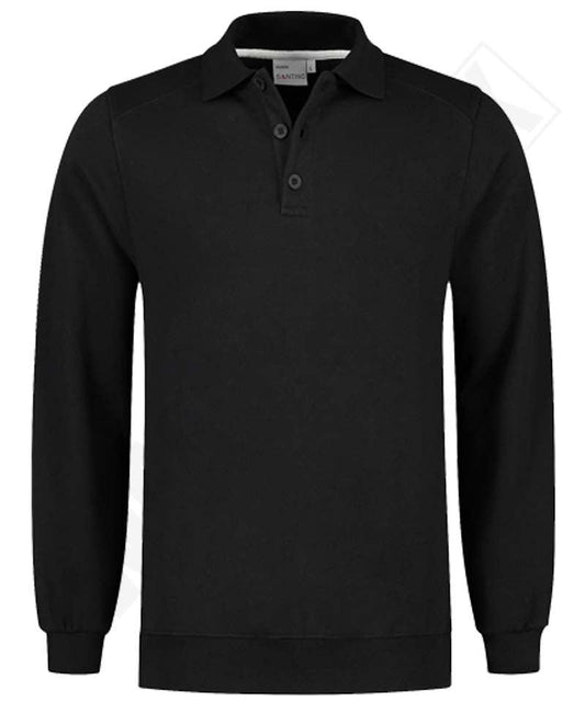 Polosweater Santino Ramon zwart