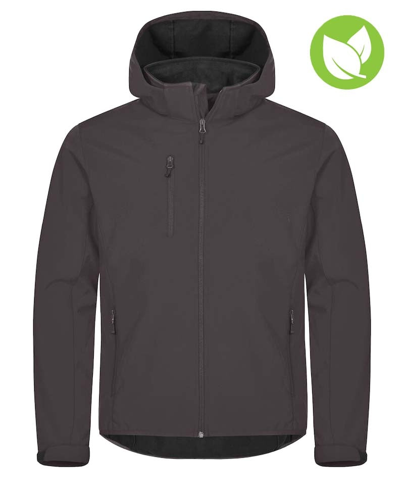 Softshell jas Clique classic met capuchon